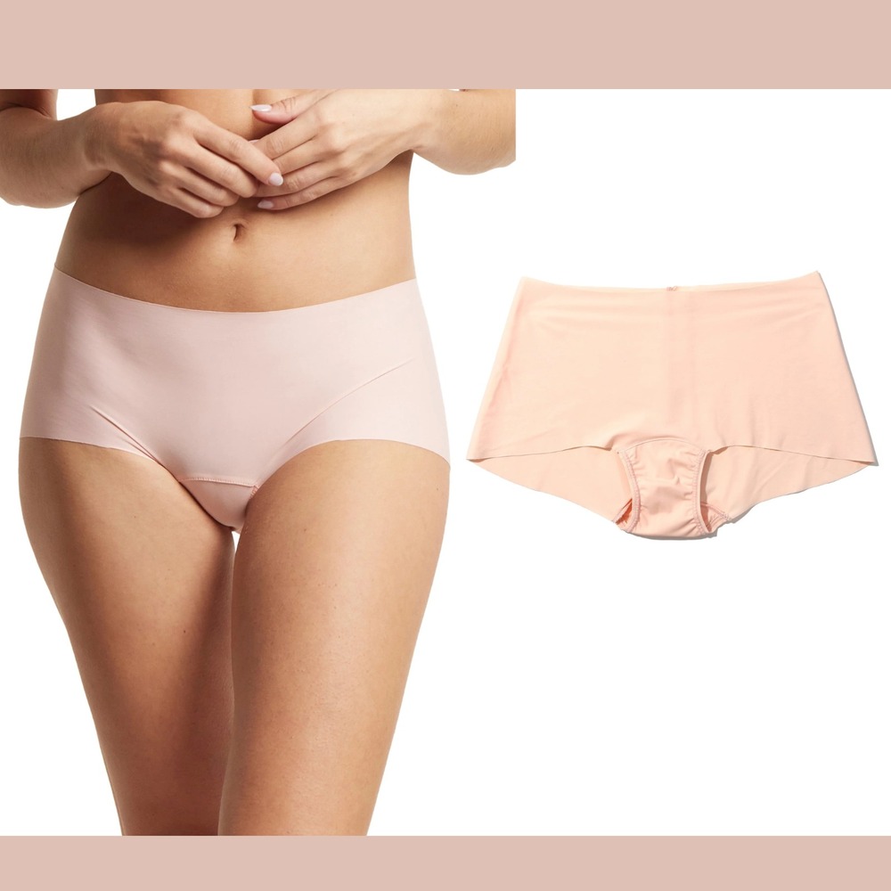 NEW! $29 HANKY PANKY [‎ Medium ] BreatheSoft Boyshort Panties Pink/Peach #6969
